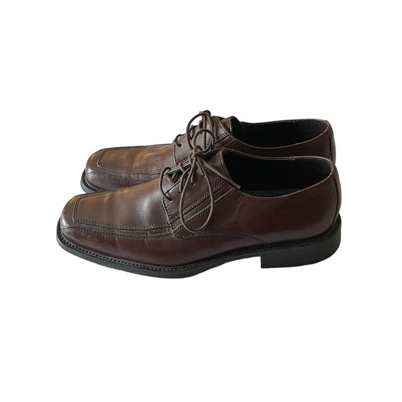 BOSTONIAN Men\'s 10/13 Brown Leather Square Toe Dress Shoes main image 7